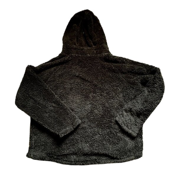 PINK Victoria's Secret Teddy Bear Sherpa Hoodie/Sweatshirt-Black-M-GUC - Picture 4 of 5